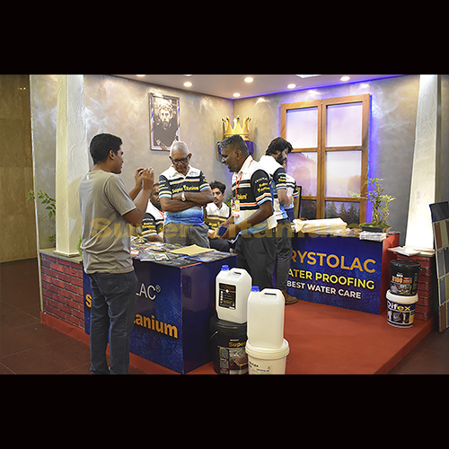 Crystolac super Titanium stall at Construct 2023 Exhibition-BMICH photo